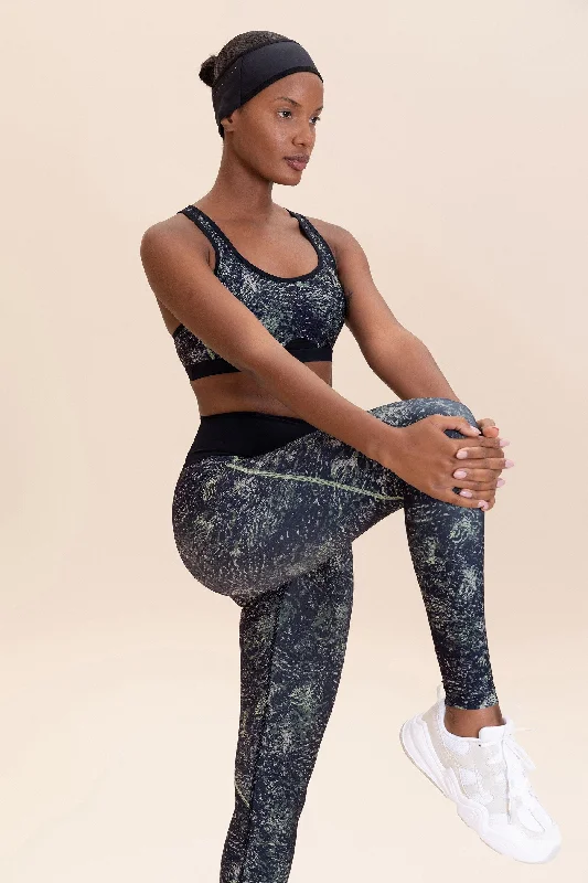 Athletic Pro Maze Leggings Trendy Cut-Out Activewear Leggings