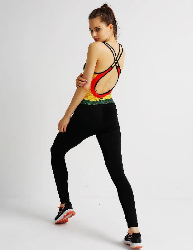 Elegant Multi-functional Catsuit Fitness Top-Leggings - Women's Comfortable Running Leggings