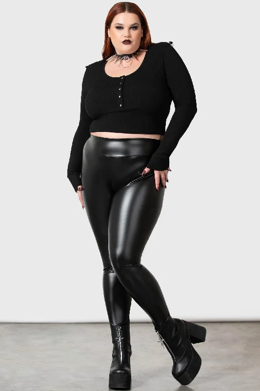 Haunted Vampiress Leggings [PLUS] Comfortable Tummy Shaping Leggings