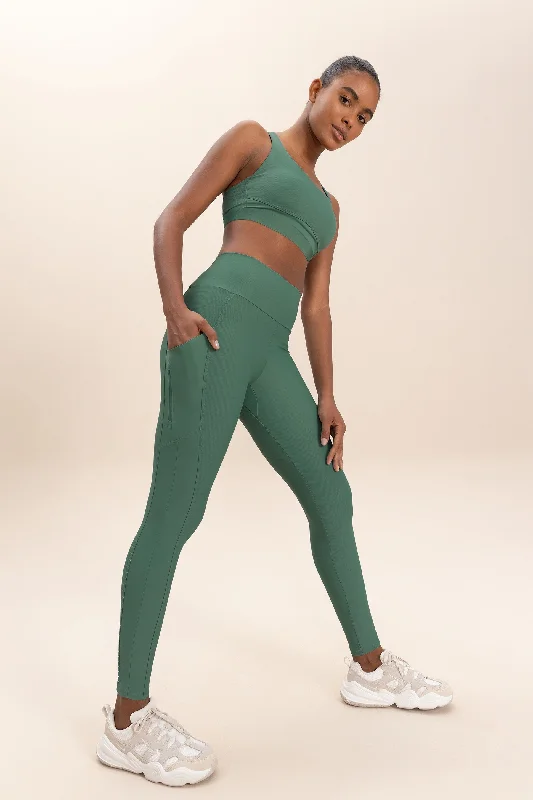 Reflex Speed Pea Leggings Elegant Satin Finish Leggings