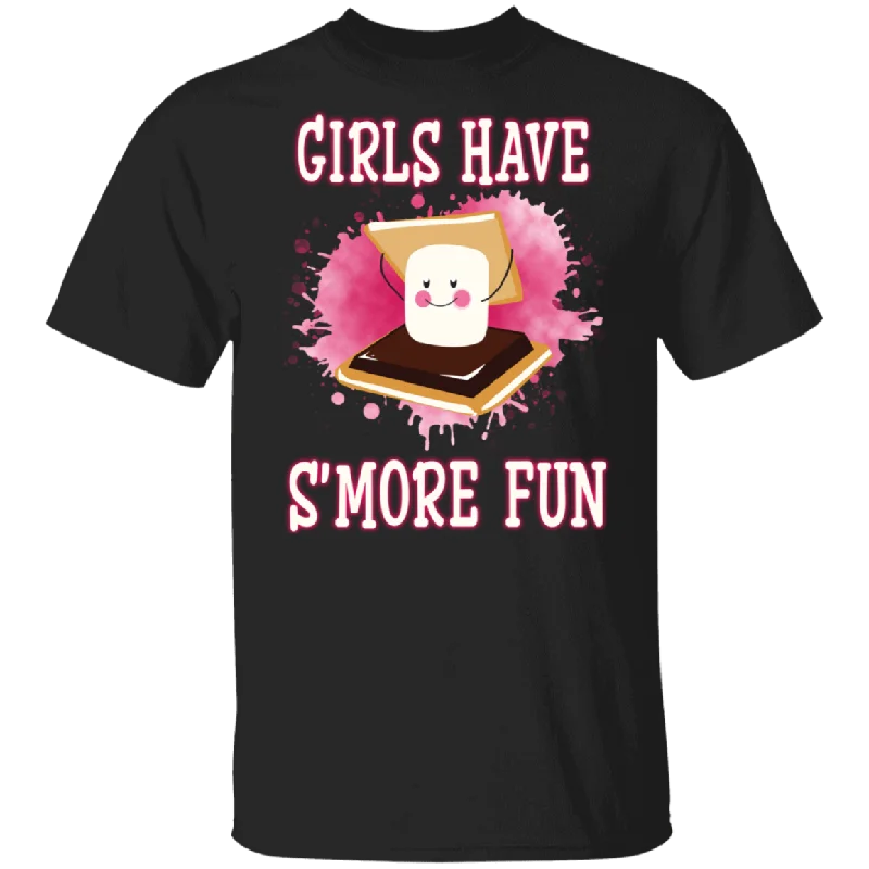 Girls Have S'more Full Funny S'More Cake Lover Fans Girl Women Gifts T-Shirt Zippered Front Buttoned Front Snap Front