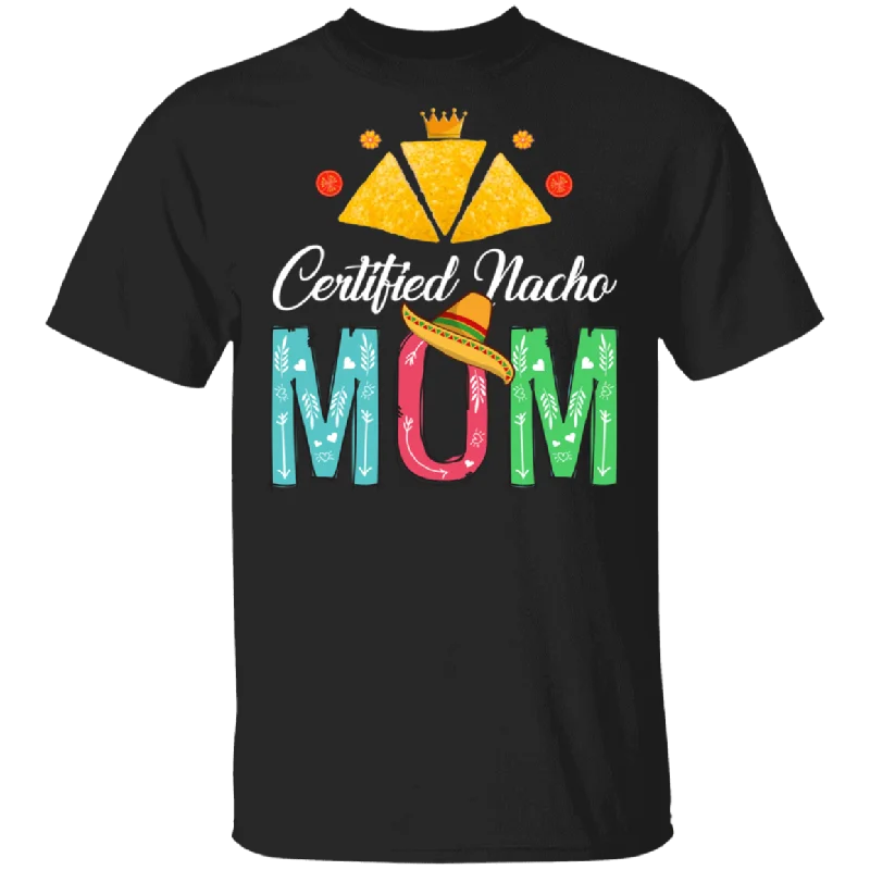 Womens Nacho Certified Nacho Mom Mexican Food Lover Foodie T-Shirt Polka Dot Checkered Tartan