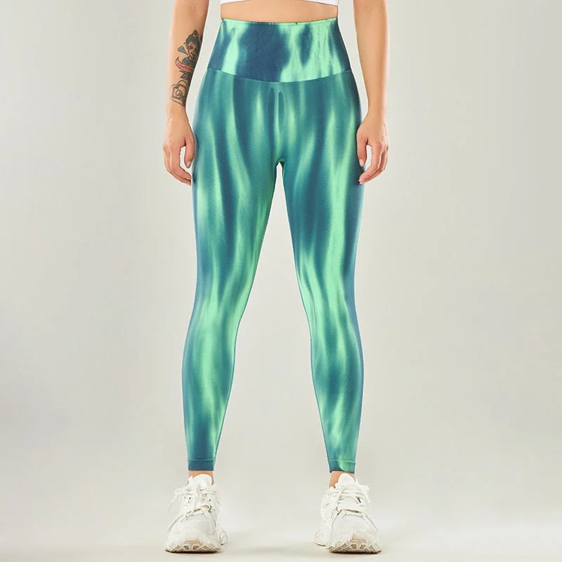Women's Seamless Breathable Elastic High Waist Gym Yoga Fitness Leggings Trendy Spandex Leggings