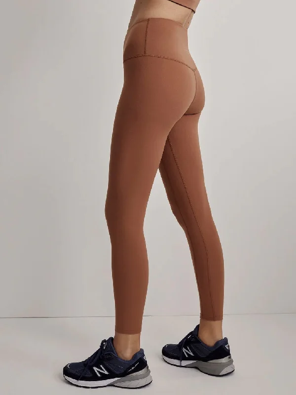 Varley Let's Move High-Rise Legging 25" / Rawhide Elegant Printed Leggings with Pockets