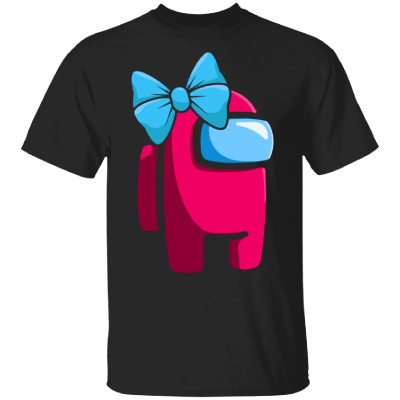 Christmas Gamer Shirt Cute Pink Imposter Among Us Game Sus Crewmate Funny Christmas Women Gamer Gifts Christmas T-Shirt Terry Blend Velvet Blend Canvas Blend