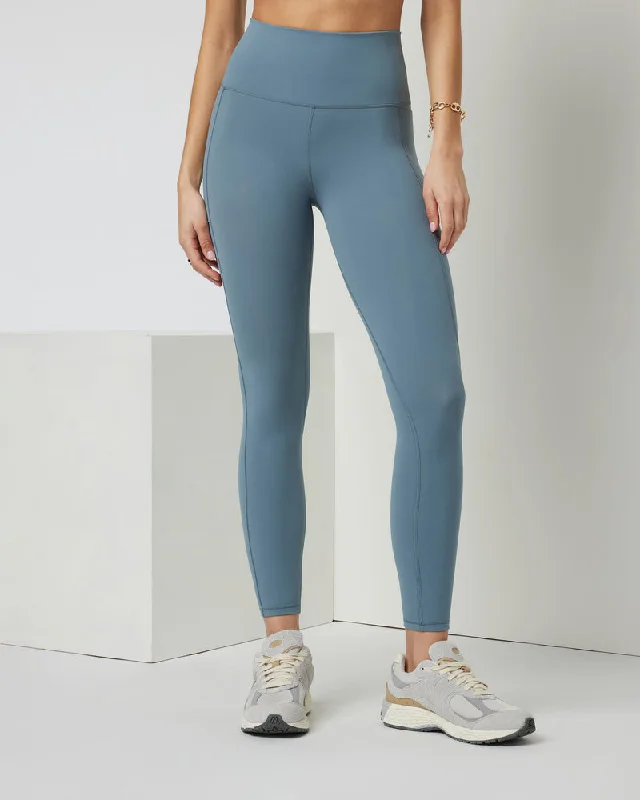 Vuori Studio Pocket Legging - SMOKE BLUE Trendy Patterned Leggings