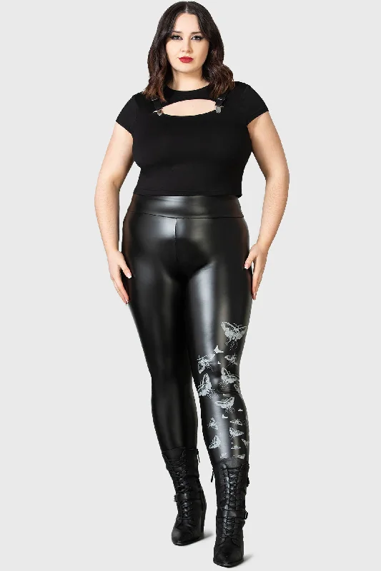 Death's Head Leggings [PLUS] Comfortable Bootcut Workout Leggings