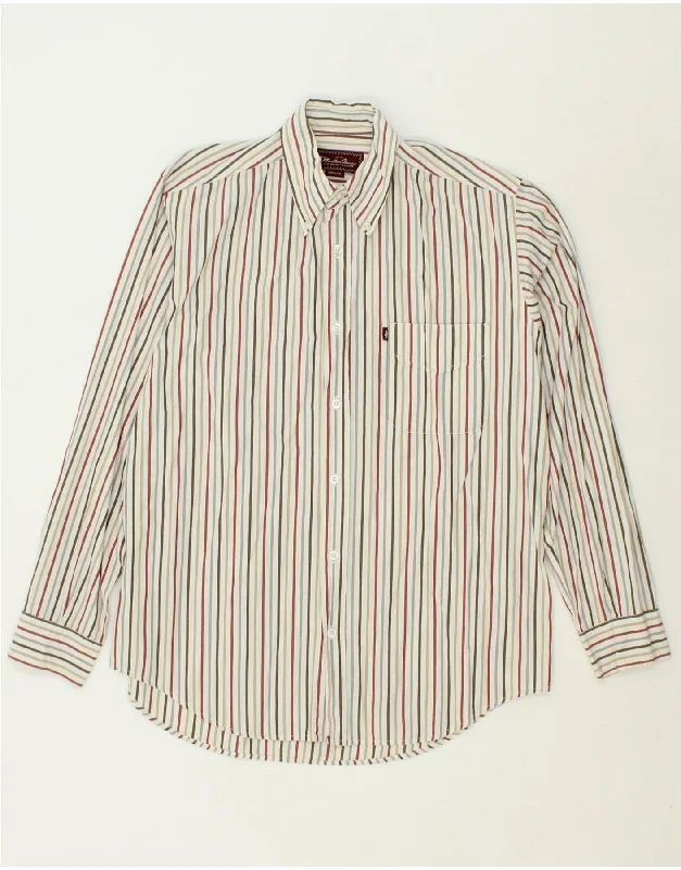 MARLBORO CLASSICS Mens Shirt Medium Multicoloured Striped Fashionable Trendy Casual