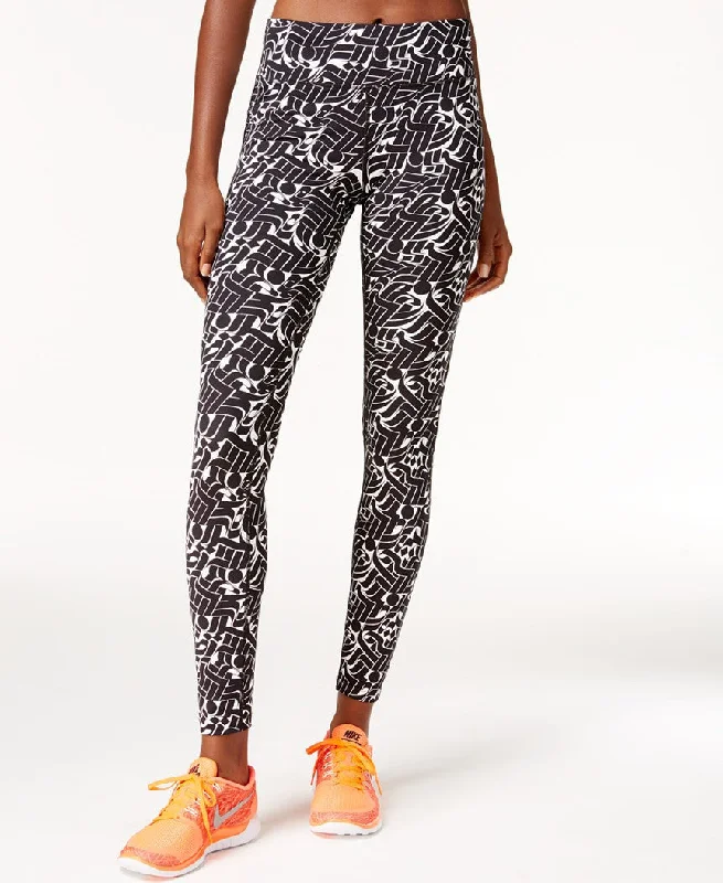 NIKE POWER EPIC LUX ROSTARR PRINT RUNNING LEGGINGS Comfortable Wide-Band Leggings