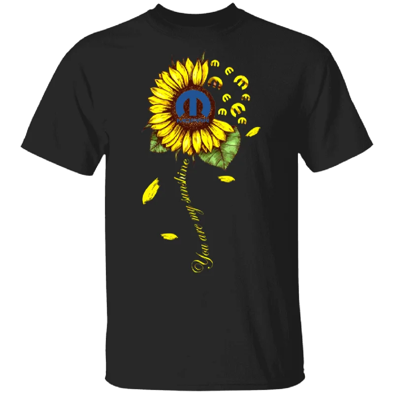 You Are My Sunshine Cute Mopar Logo Sunflower Shirt Matching Mopar Automobile Lover Owner Fans Gifts T-Shirt Elasticated Padded Insulated