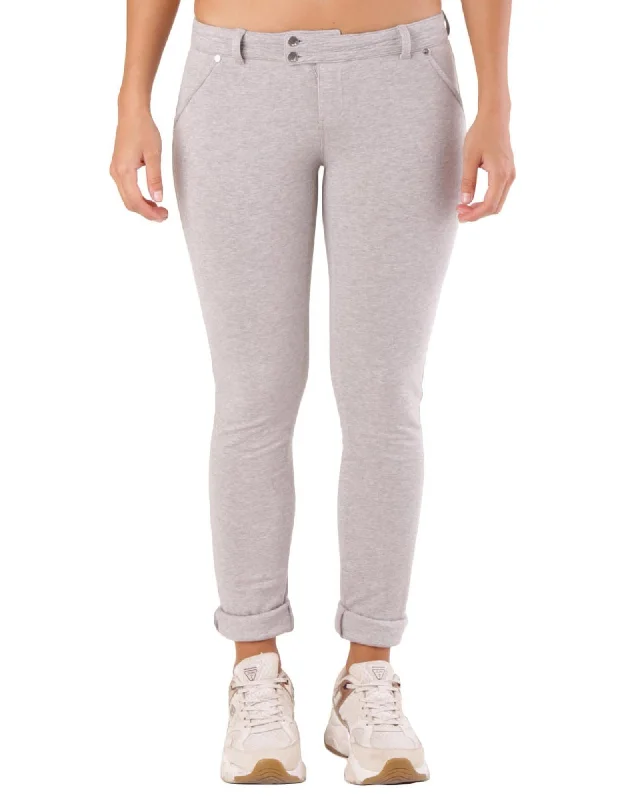 Met Women's Gray Leggings Cozy Reflective Detail Leggings