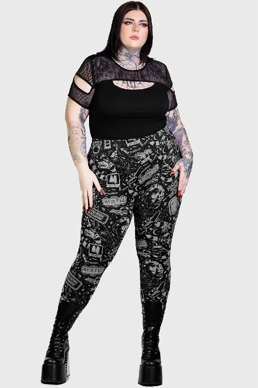 Never Trust The Living Leggings [PLUS] Comfortable Leggings with Pockets
