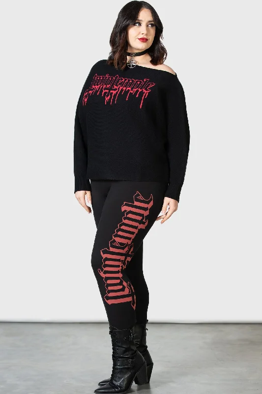 Wickedest Leggings [PLUS] Trendy High-Compression Leggings