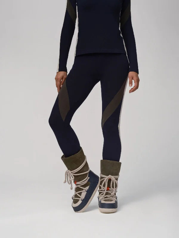 Inuikii+WN Leggings Women Stylish Side-Stripe Leggings