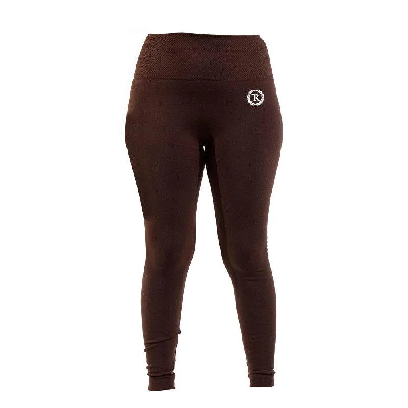 Gang Monogram Women's Leggings [CHOCOLATE] Trendy Fitness Leggings