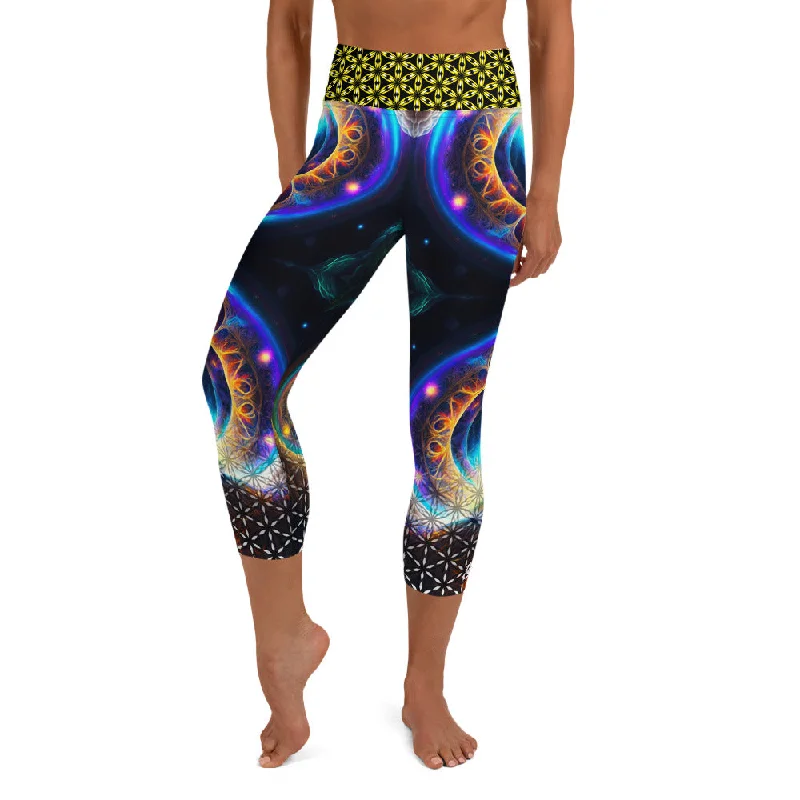 Inner Divine - Yoga Capri Leggings Chic Workout Leggings