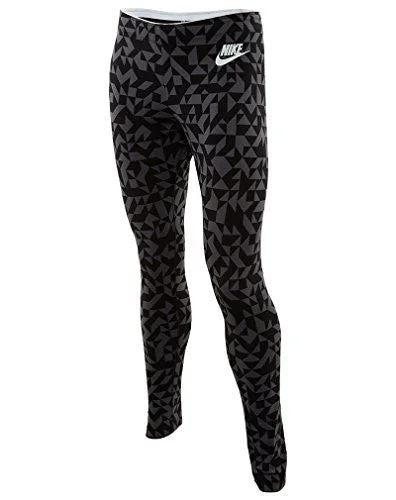 Nike Womens Sportswear Tangrams Legging #830343-010 (M) Elegant Casual Fit Leggings
