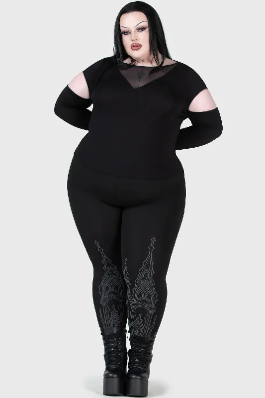 Secret Shrine Leggings [PLUS] Stylish Sporty Performance Leggings