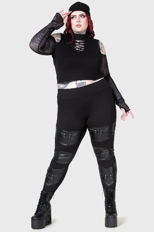 Night Demon Leggings [PLUS] Cozy Fashion Leggings