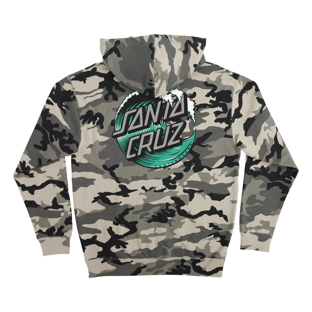 Men's Wave Dot Hoodie Hoodie with Bell Sleeves Flared Feminine
