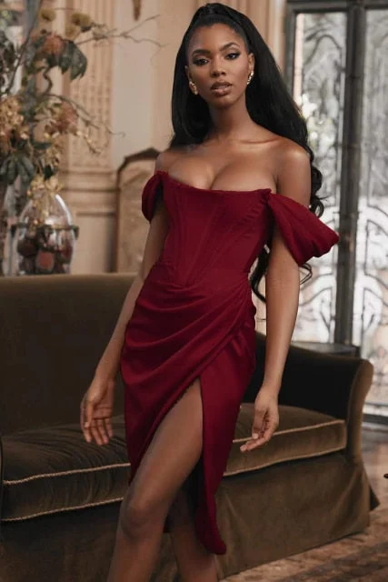 wine bone dress