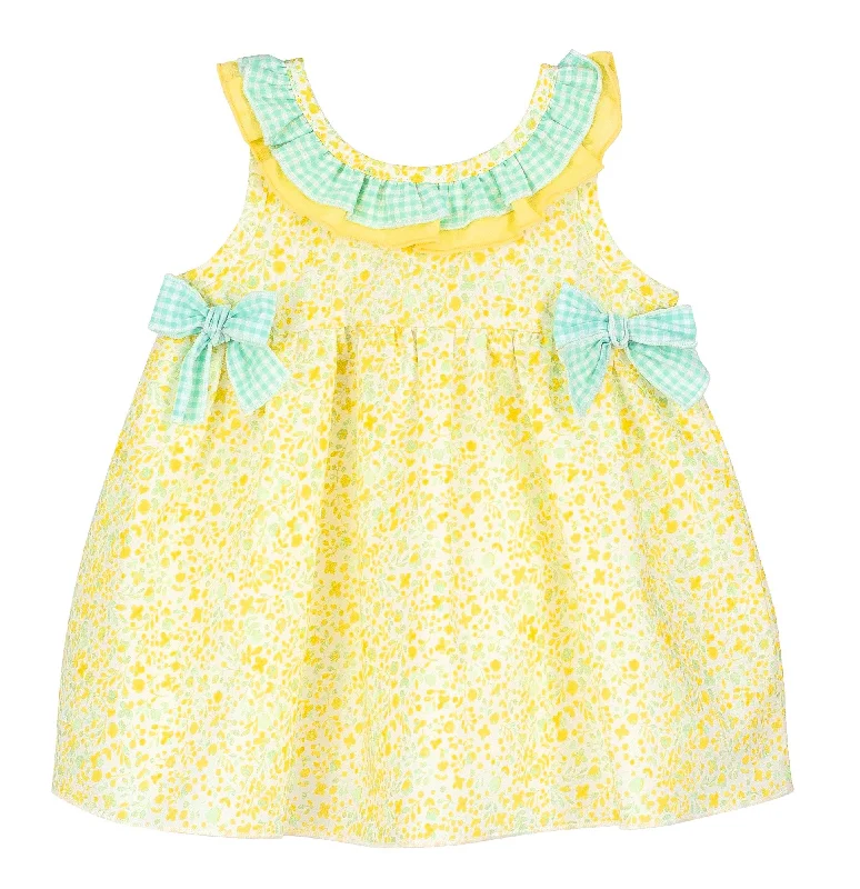 SS23 Calamaro Lemon Floral Ditsy Print Dress Tunics Floral girly