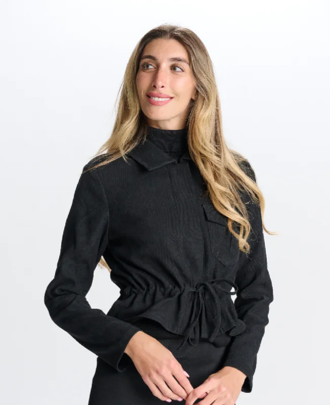 Paper Parachute Tie String Jacket Zippered Jacket Buttoned Jacket Snapped Jacket