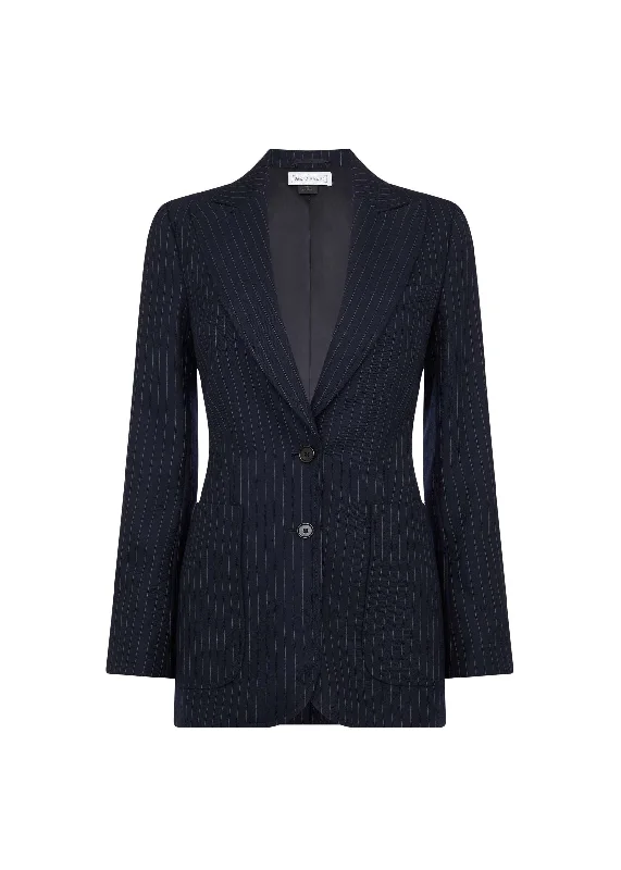 Saint James Jacket Bateman Pinstripe Nylon Fabric Polyester Fabric Spandex Fabric