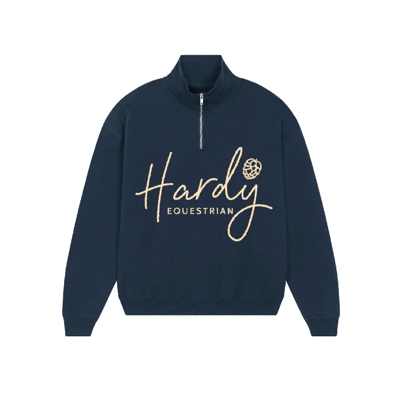 Hardy Equestrian Women's Zip Sweatshirt Hoodie with Tied Waist Feminine Flattering
