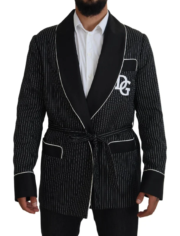 Elegant Silk-lined Robe Jacket Collared Jacket Crew Neck Jacket Turtle Neck Jacket