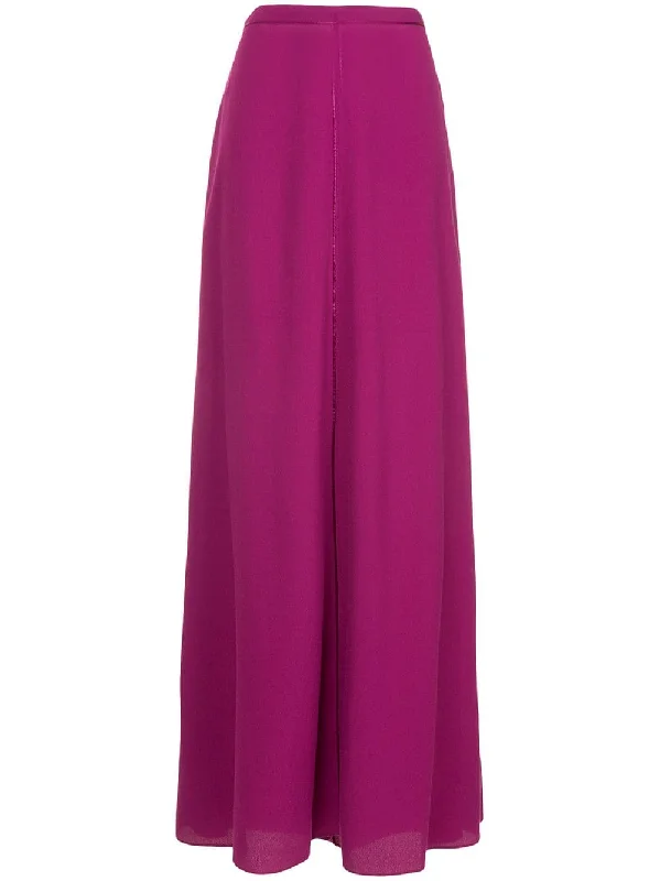 A-line maxi skirt chiffon skirt lightweight