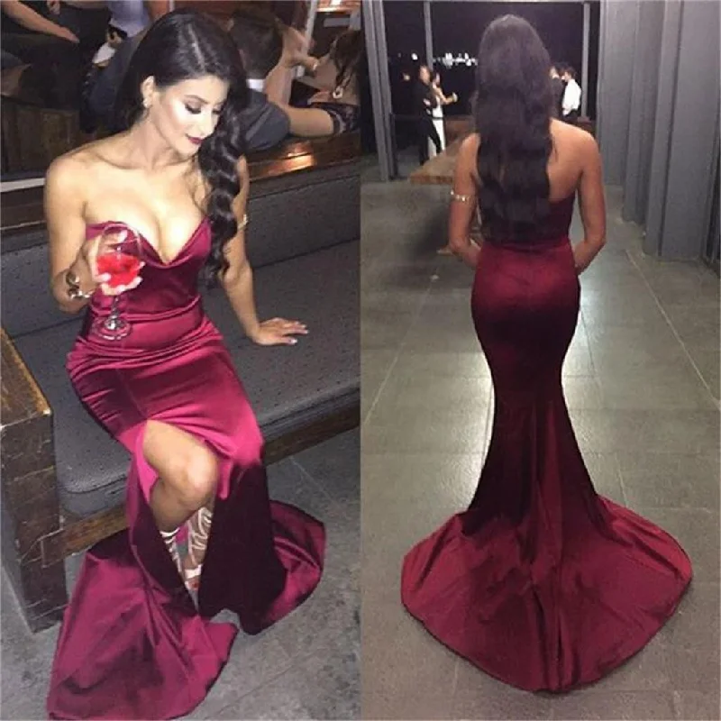 Strapless Prom Dresses,Mermaid Prom Dresses,Sweetheart Prom Dresses,Side Slit Prom Dresses,Party Dresses ,Cocktail Prom Dresses ,Evening Dresses,Long Prom Dress,Prom Dresses Online,PD0167 Tunics Hiking breathable