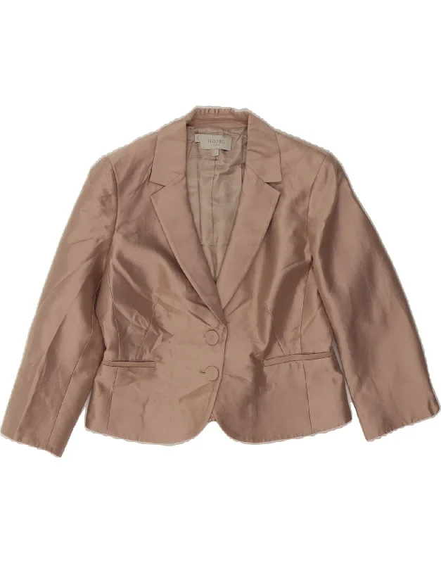 HOBBS Womens 2 Button Blazer Jacket UK 12 Medium Beige Wool Plaid Jacket Tartan Jacket Houndstooth Jacket HOBBS Womens 2 Button Blazer Jacket UK 12 Medium Beige Wool Plaid Jacket Tartan Jacket Houndstooth Jacket
