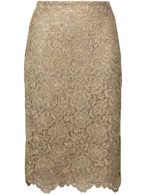 floral embroidered mesh skirt flowy skirt hem