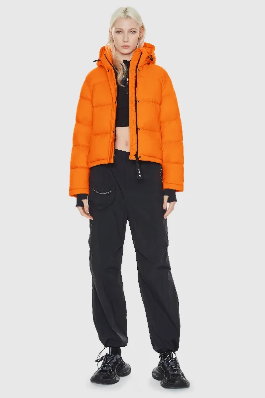 Aurora Cropped Thermal Puffer Jacket Wool Jacket Cashmere Jacket Tweed Jacket