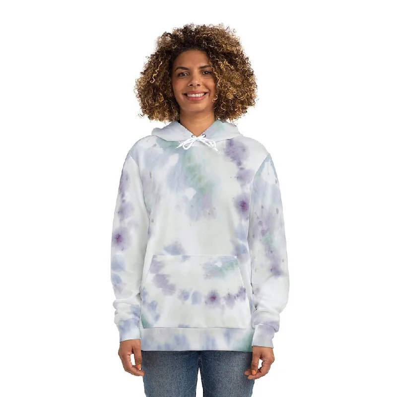 Bynelo Grey Tie Dye Unisex Fashion Hoodie Hoodie with Patch Decorative Personalized