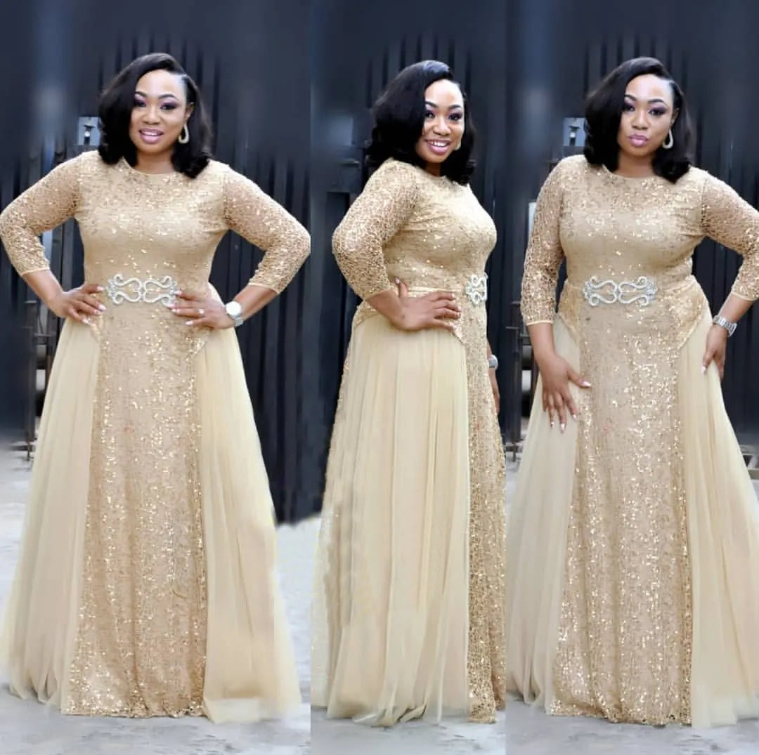 African Party Dresses for Women 2023 New Fashion Dashiki Ankara Lace Wedding Gowns Elegant Turkey Muslim Maxi Dress Plus Size Tunics Party sparkling