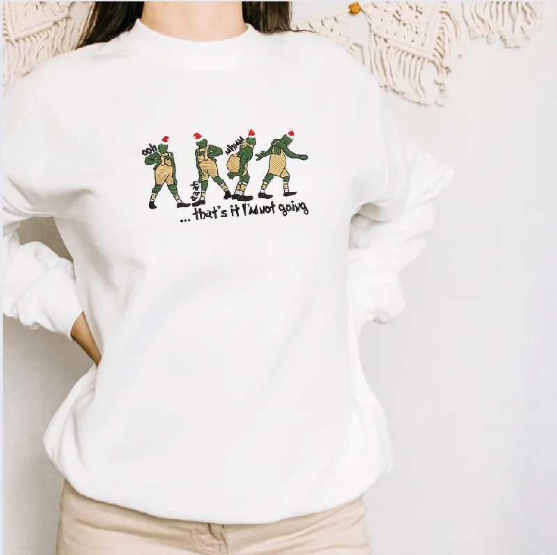 GRWM Grinch Sweatshirt Hoodie with Contrast Stitching Detailed Premium