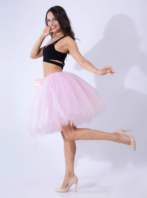 Pink Tulle Short Dance Tutu Skirt vintage skirt charm