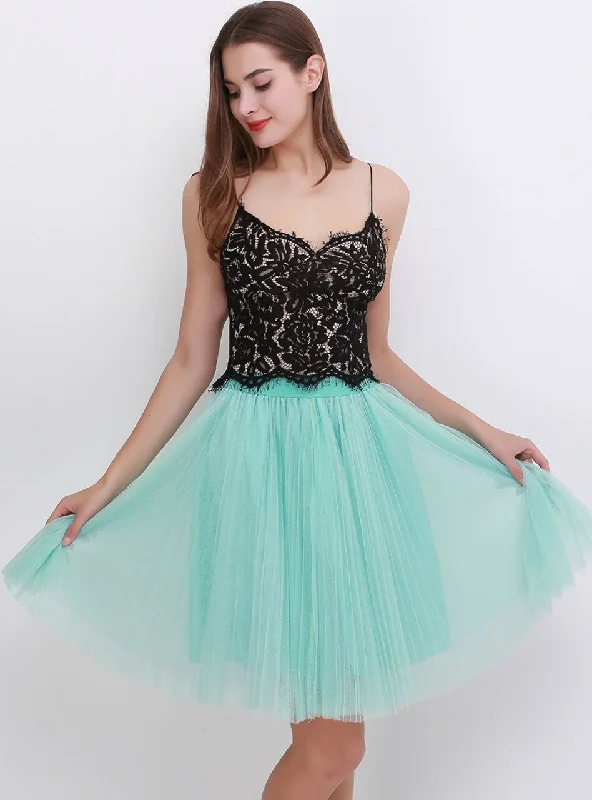 Mint Green Mesh Sweet Tulle Tutu Skirt patchwork skirt art