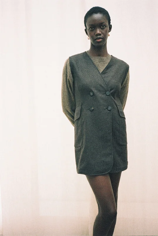 NISA cashmere dress - Tissu de Cachemire Tunics Versatile stylish