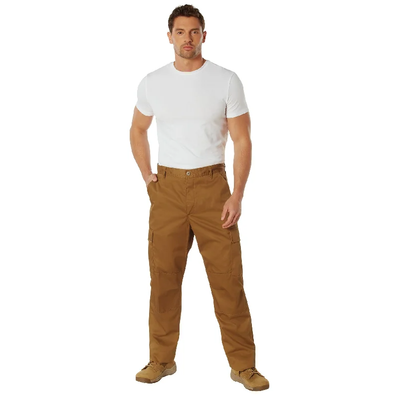 Tactical BDU Pants- NEW COLOR- WORK BROWN Chic Faux Leather Pants