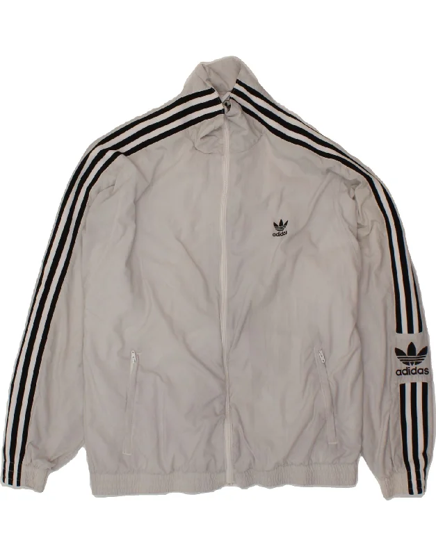 ADIDAS Womens Graphic Tracksuit Top Jacket UK 12 Medium White Polyester Hoodie Zip-Up Jacket Button-Up Jacket ADIDAS Womens Graphic Tracksuit Top Jacket UK 12 Medium White Polyester Hoodie Zip-Up Jacket Button-Up Jacket