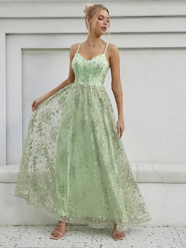 Mesh embroidery backless elegant evening Party dress Tunics Essential wardrobe