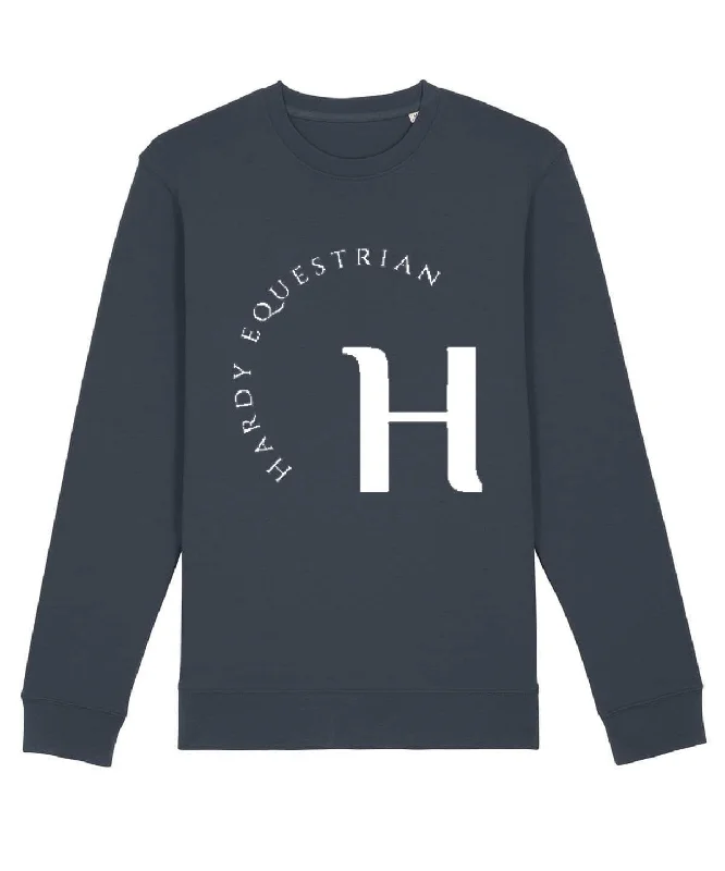 Hardy Equestrian Women's Iconic Crew Neck Sweatshirt Ink Hoodie with Turtle Neck Cozy Winter