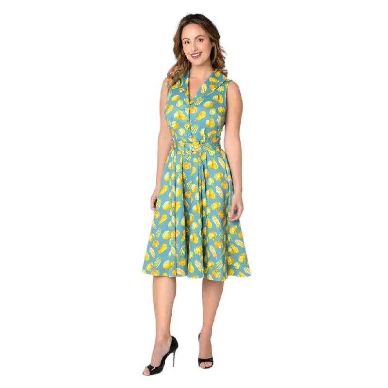 Miss Lulo Jani Swing Dress Winter Gourd Tunics Trendy modern