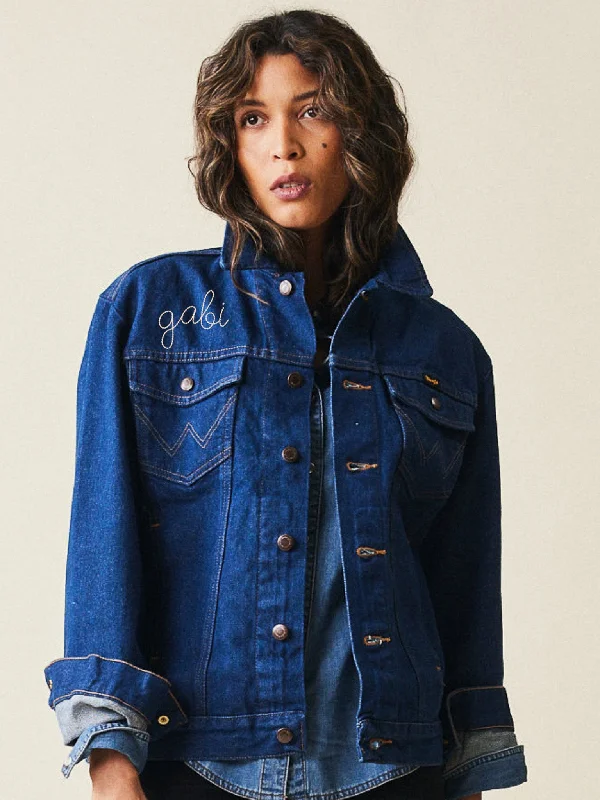 Custom Wrangler® Adult Jacket Welt Pockets Slit Pockets Flap Pockets
