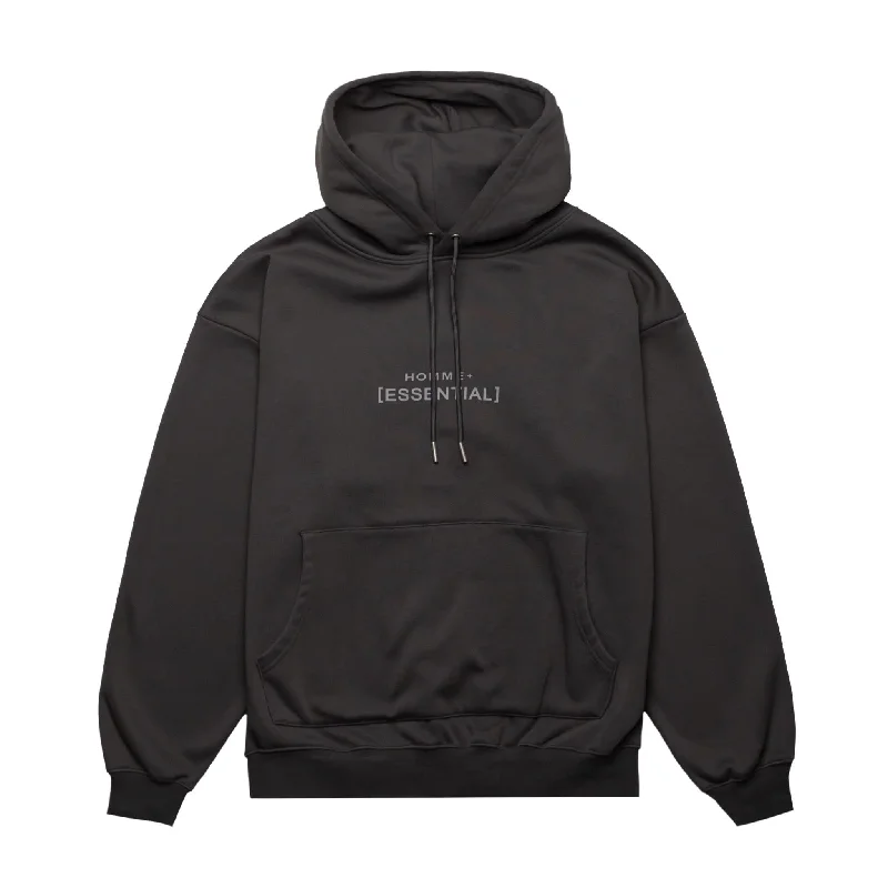 HOMME+ Essential Hoodie Charcoal Hoodie Dress Longline Feminine