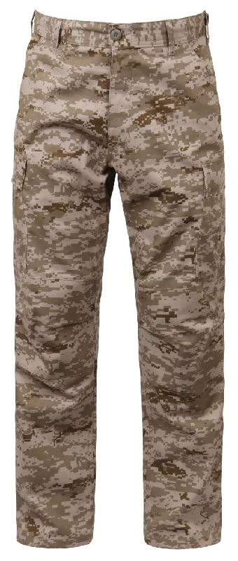Desert Digital Camo Tactical BDU Pants Warm Wool Trousers