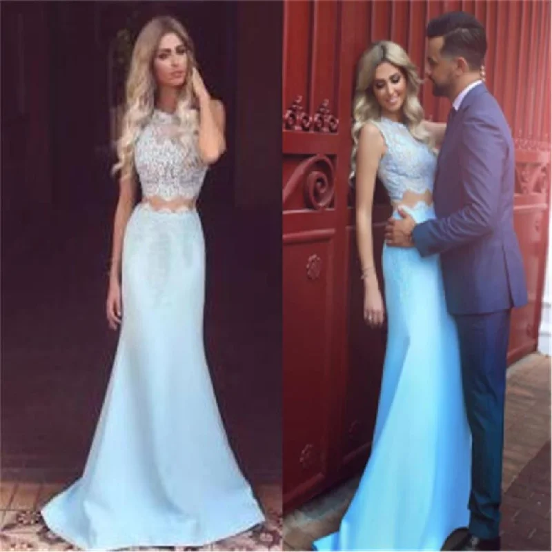 Two Pieces Prom Dresses,Strapless Dresses,Mermaid Prom Dresses, Fashion Prom Dresses,Party Dresses ,Cocktail Prom Dresses ,Evening Dresses,Long Prom Dress,Prom Dresses Online,PD0190 Tunics Lace romantic